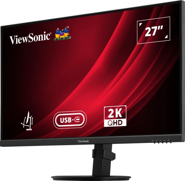 Monitor 27"Viewsonic Vg2709-2k-Mhdu-2, Led , Negro, Qhd, Ips, Usb-C, Concentrador Usb, Panel De 100hz Vg2709-2k-Mhdu-2