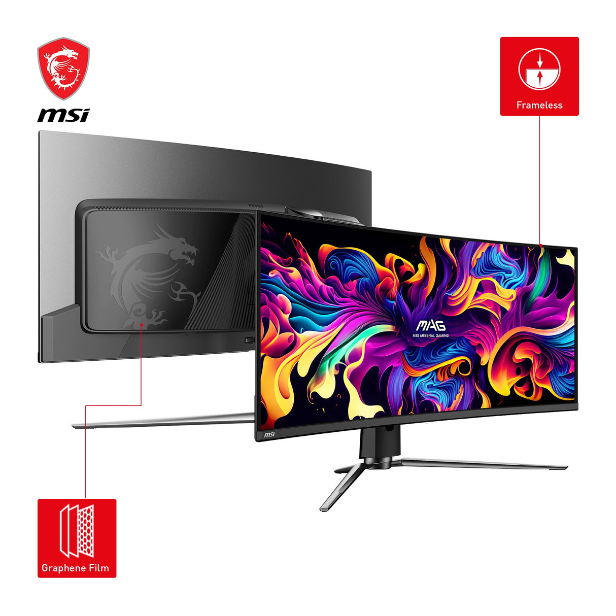 EAN 4711377143875 - MSI MAG 341CQPDE QD-OLED pantalla para PC 86,4 cm (34") 3440 x 1440 Pixeles UltraWide Quad HD Negro imagen 3