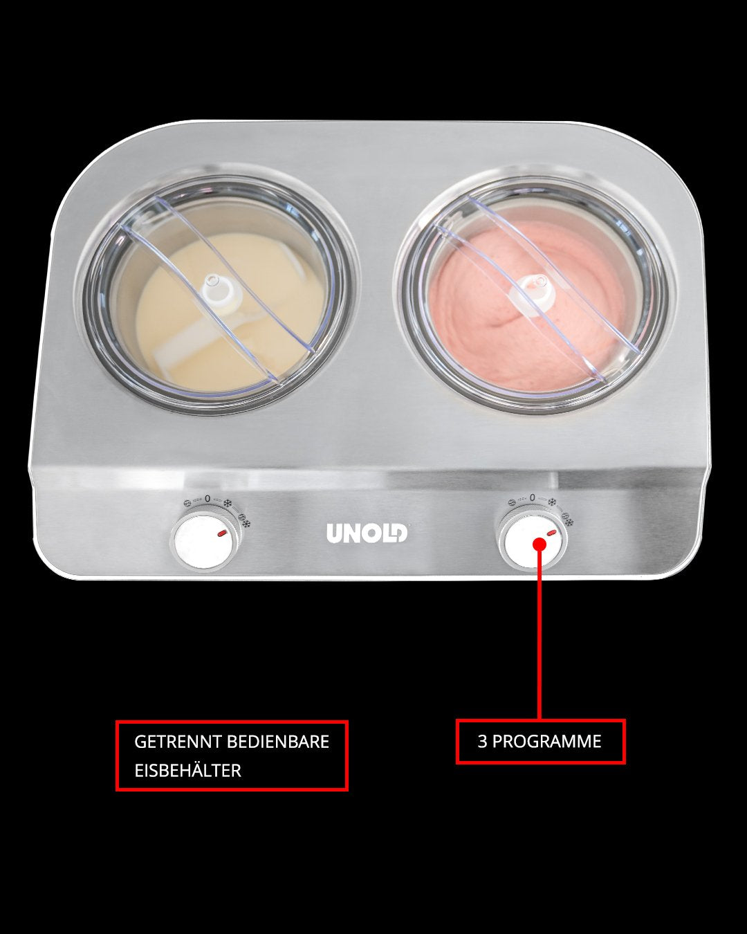 Unold 48830 Fabricador De Hielo Doppio 2,4 L Blanco