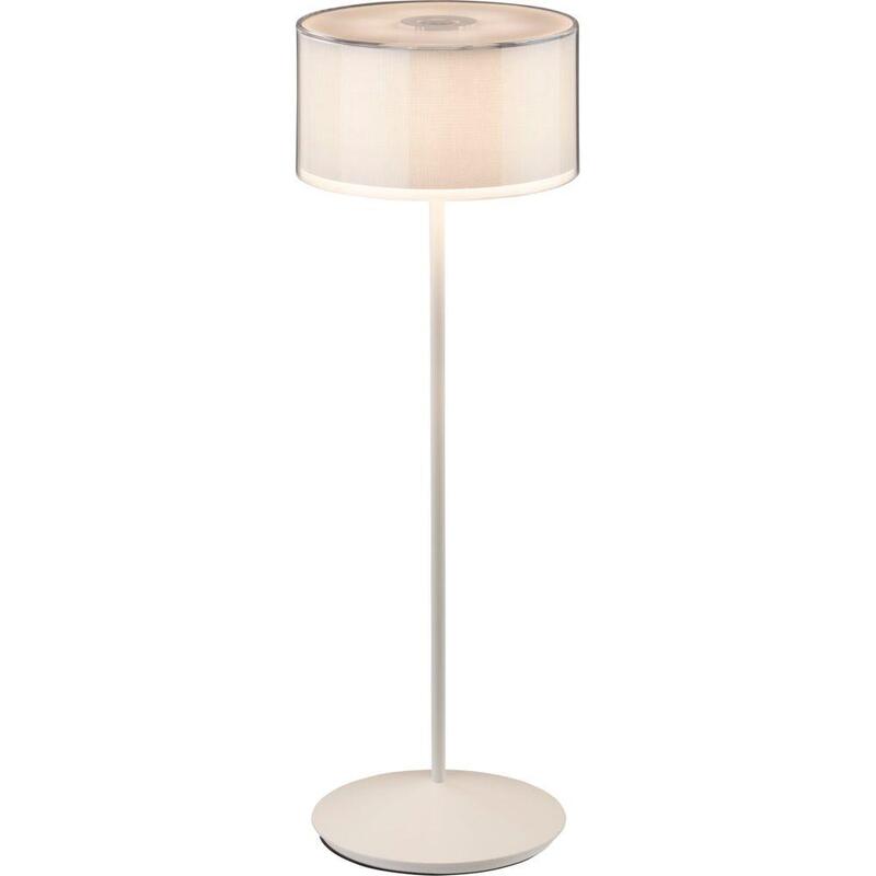 Ab+ By Abert Logo Lámpara De Mesa Portátil Blanco