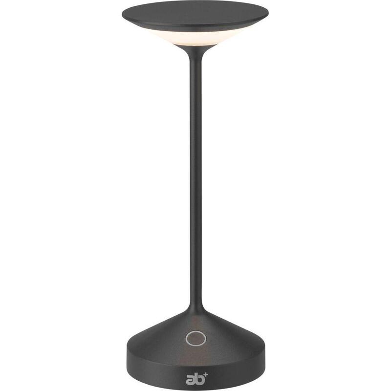 Ab+ By Abert Tempo Mini Lámpara De Mesa Portátil Carbón