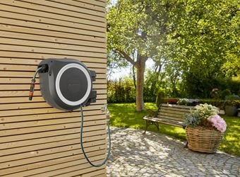 EAN 4078500052054 - Gardena RollUp L Carrete de pared Automático Negro, Azul, Gris imagen 5