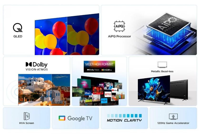 Televisor Tcl 65p61k 65' Ultra Hd 4k Smart Tv Wifi