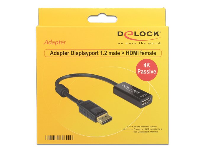 Delock Adaptador Displayport 1.2 Macho > Hdmi Hembra