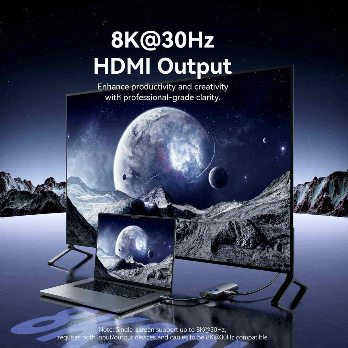 Docking Usb Tipo-C Vention Tqxhb 2xusb 1xusb Tipo-C 1xhdmi 1xusb Tipo-C Pd Gris