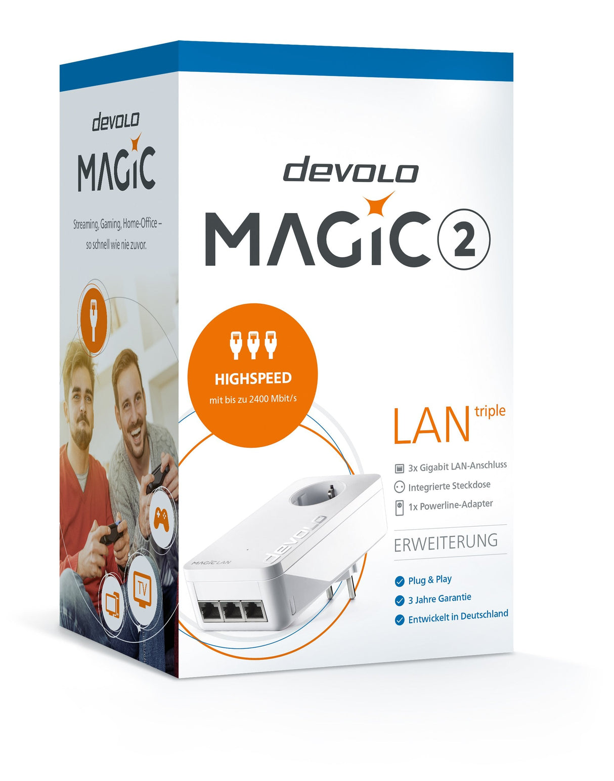 Devolo Magic 2 Lan Triple + Single, Powerline 8502