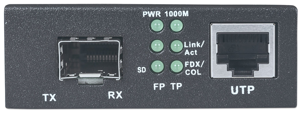 EAN 0766623510493 - Intellinet 510493 convertidor de medio 1000 Mbit/s Negro imagen 6