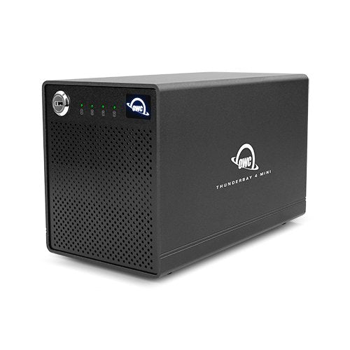 Owc Thunderbay 4 Mini, Caja Para Unidades (Negro, Gabinete Thunderbolt 3 Para Hdd/Ssd De 4 Unidades De Calidad Profesional)