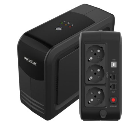 EAN 5605922001620 - Phasak PH 9497 sistema de alimentación ininterrumpida (UPS) Línea interactiva 0,75 kVA 450 W 3 salidas AC imagen 1