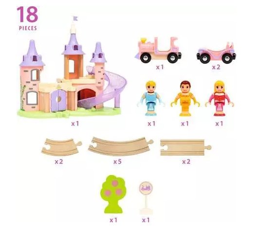 Set De Ferrocarril Del Castillo De Dream De Brio Disney Princess 33312