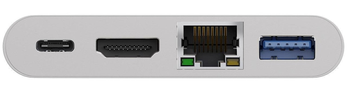 Goobay 62105 Adaptador Usb-C -> Hdmi + Ethernet + Pd Blanco