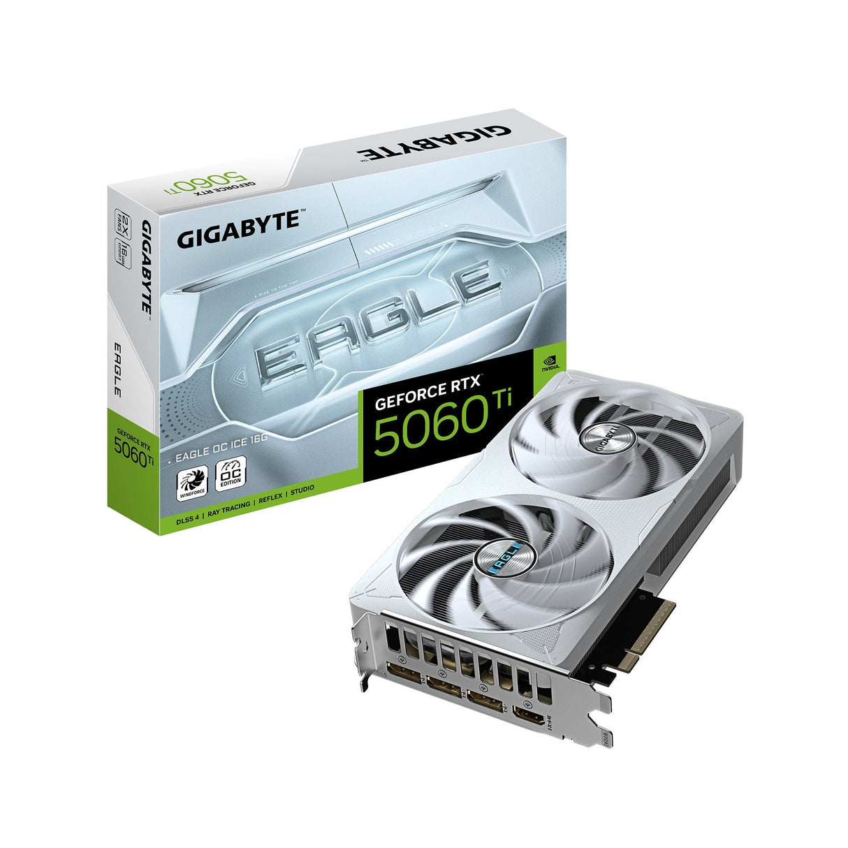 Gigabyte Geforce Rtx 5060 Ti Eagle Oc Ice 16gb (Gv-N506teagleoc Ice-16gd) - Tarjeta Gráfica