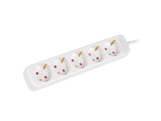 EAN 5901969429220 - Lanberg PS0-05F-0300-W base múltiple 3 m 5 salidas AC Interior Blanco imagen 2