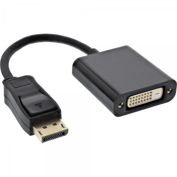 Adaptador Inline Displayport Macho A Dvi-D 24+1 Hembra Negro 0,15m