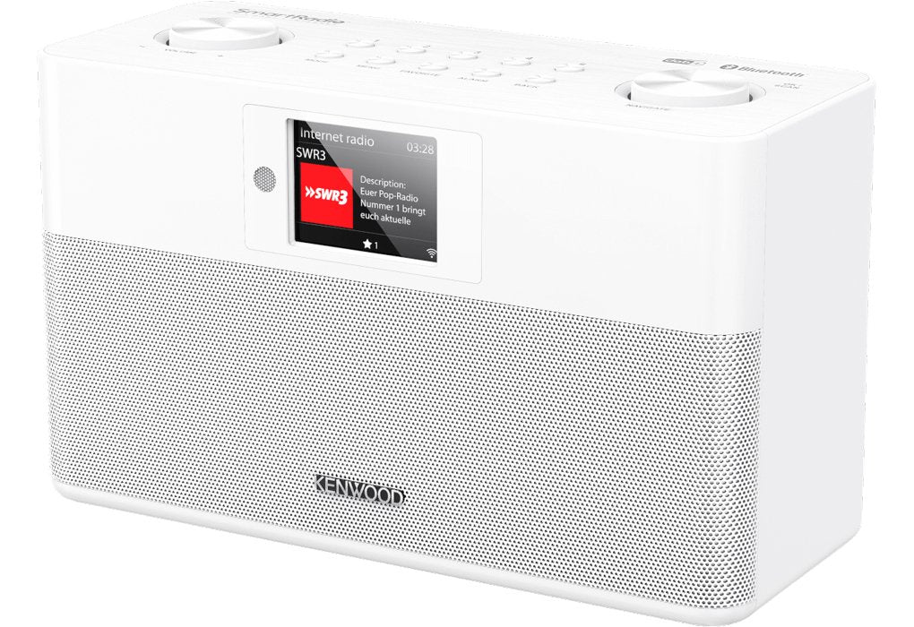 Kenwood Cr-M100s Smart Radio Mit Dab+, Grosses Farbdisplay, Wifi Blanco