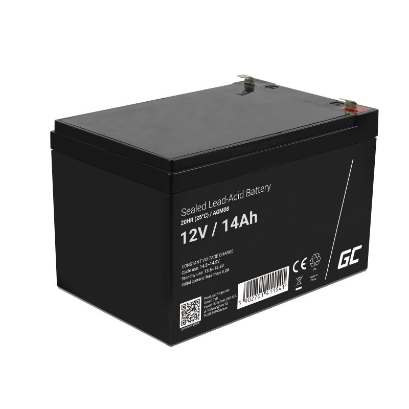 EAN 5902701411541 - Green Cell AGM08 batería recargable industrial Sealed Lead Acid (VRLA) 14000 mAh 12 V imagen 1