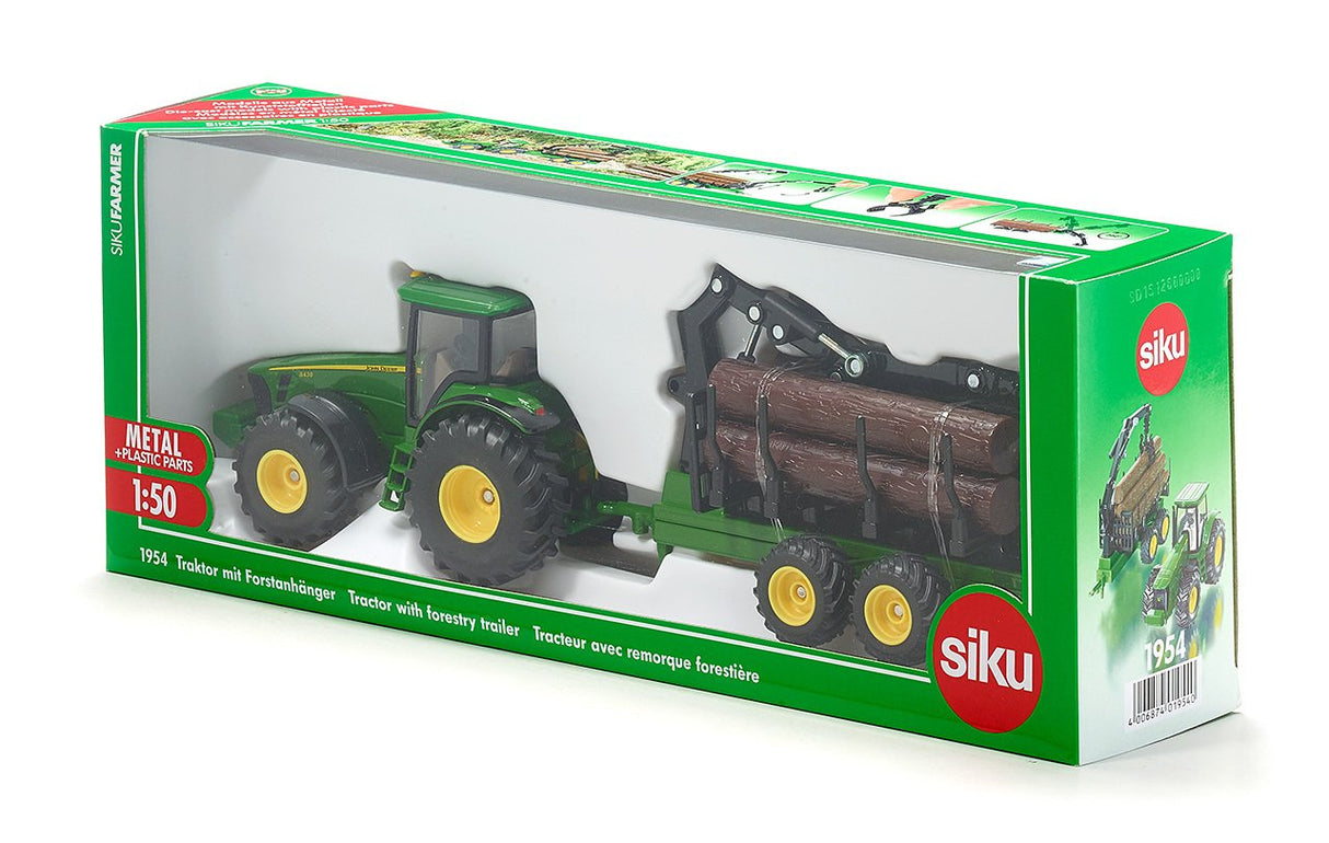 Tractor Siku Farmer Con Remolque Forestal, 10195400003
