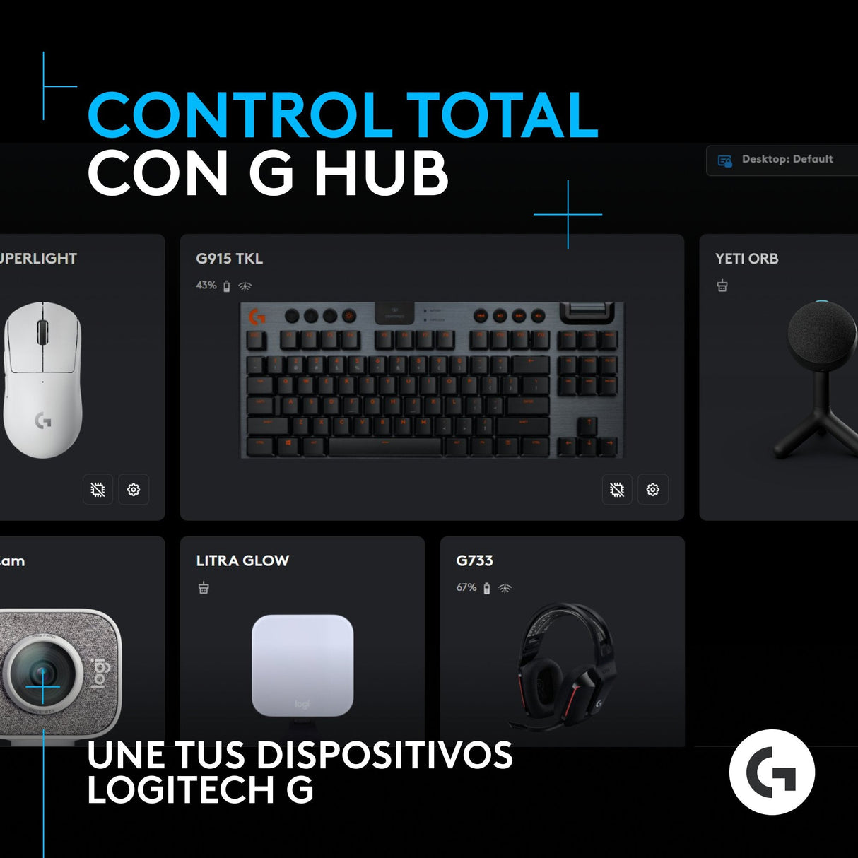 Micrófono Logitech G Yeti Orb Negro  De Superficie Para Mesa