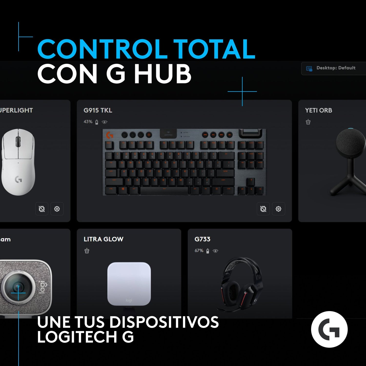 Micrófono Logitech G Yeti Orb Negro  De Superficie Para Mesa