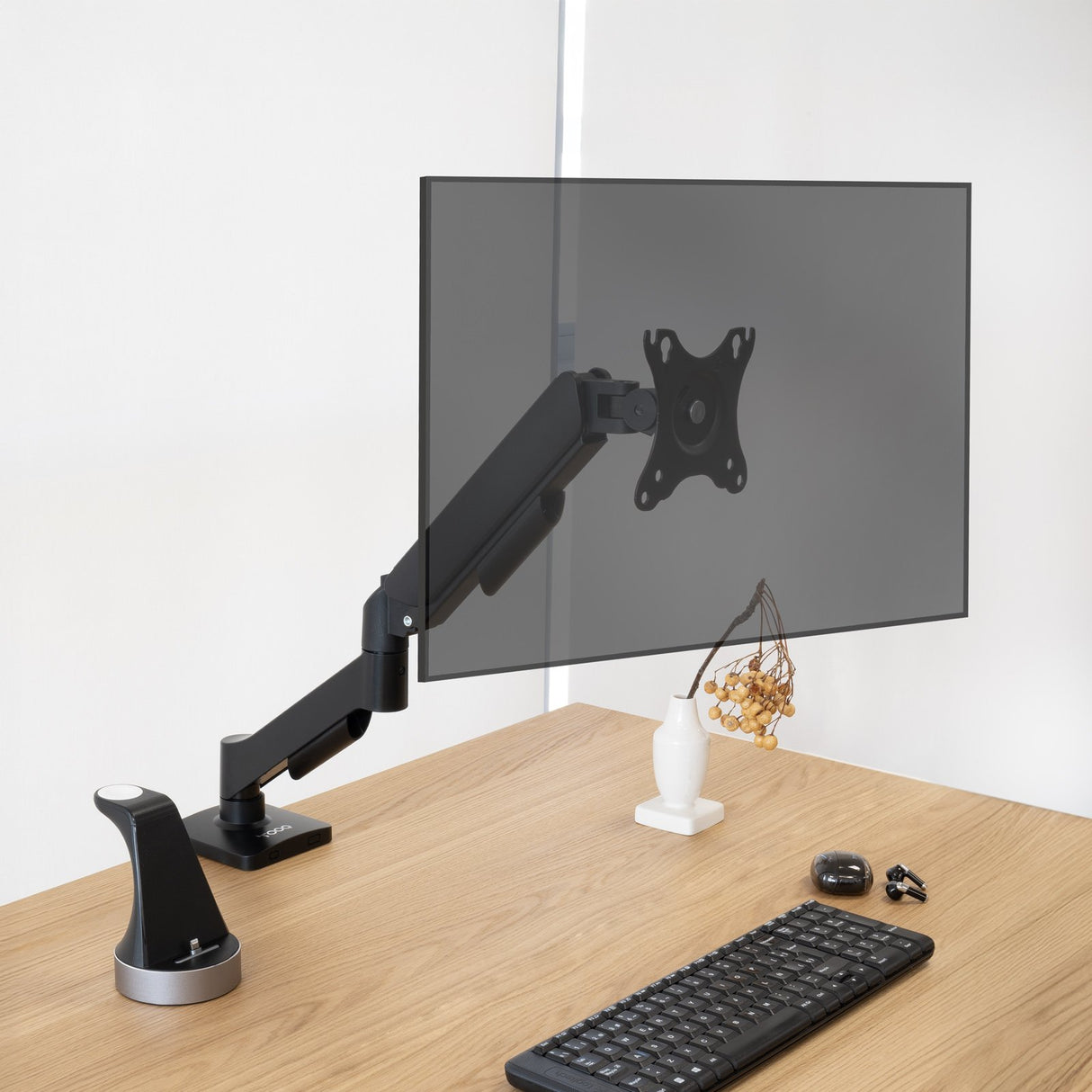 EAN 8433281016484 - TooQ DB1733TNR-B soporte para monitor 81,3 cm (32") Escritorio Negro imagen 3