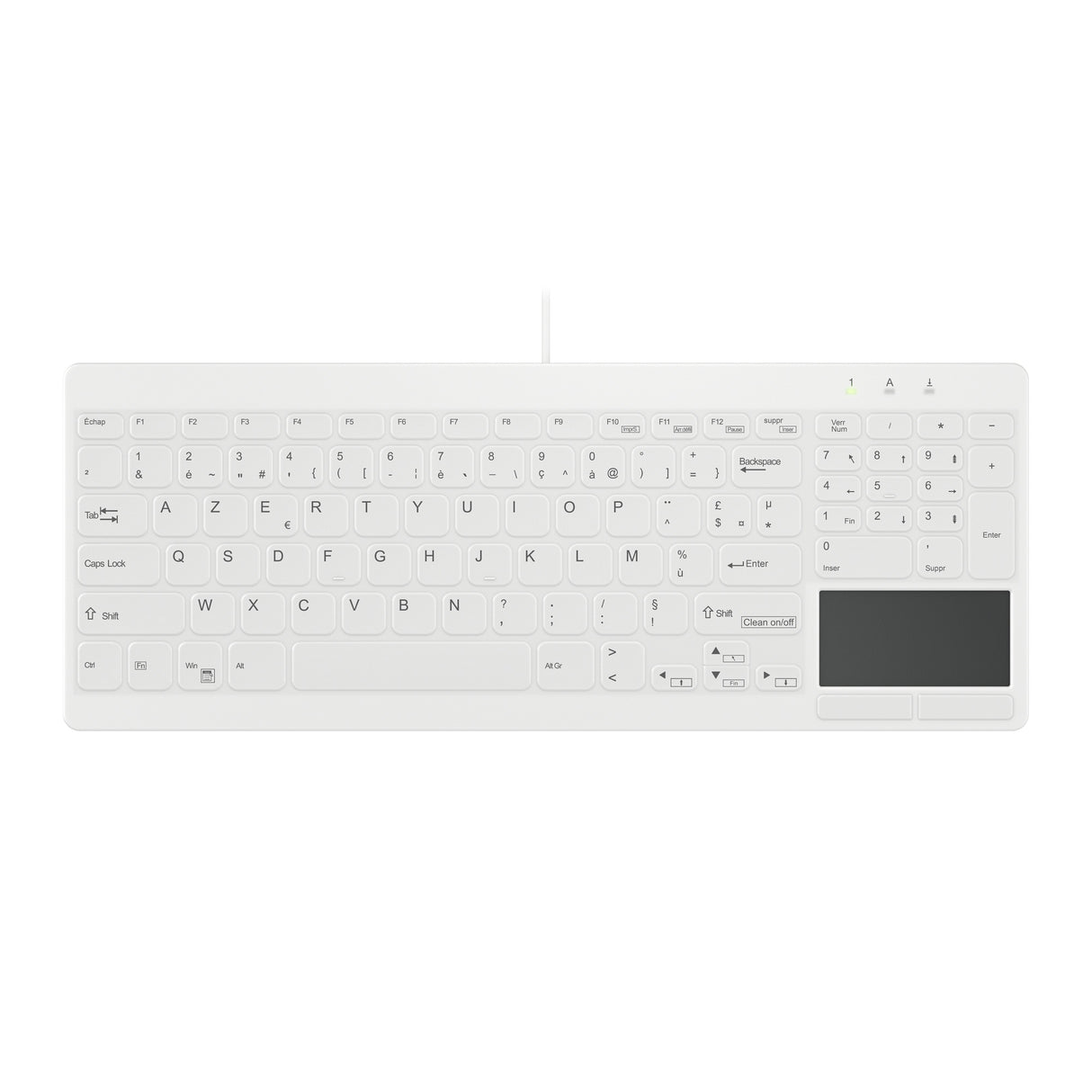 EAN 7061119932685 - Contour Design Active Key AK-C7412 teclado Industrial USB Francés Blanco imagen 1