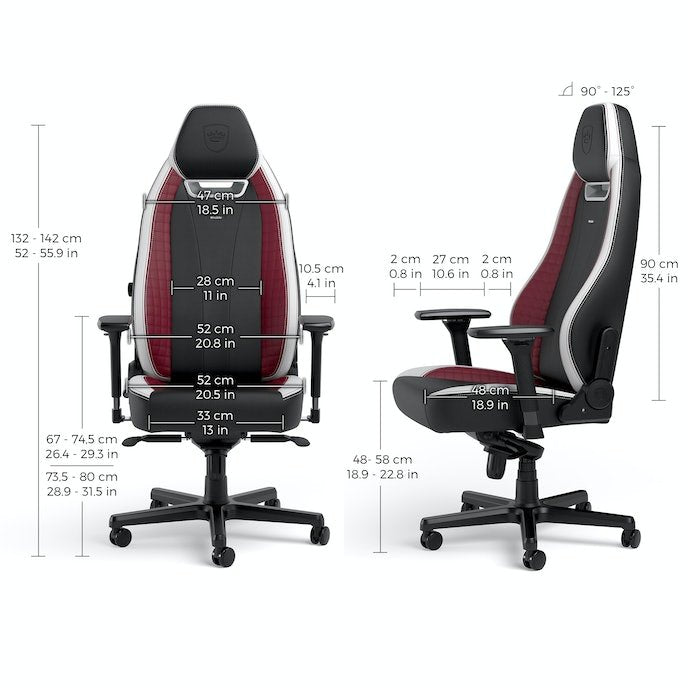 Noblechairs Legend Gaming Silla - Negro Blanco Rojo