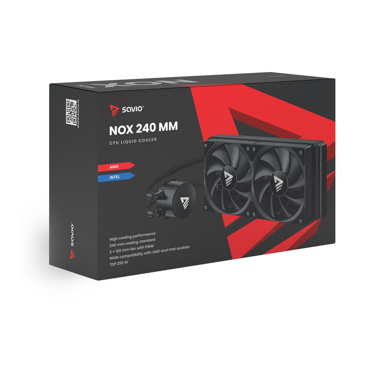 EAN 5901986049852 - Savio NOX 240 mm Procesador Kit de refrigeración líquida 12 cm Negro 1 pieza(s) imagen 19