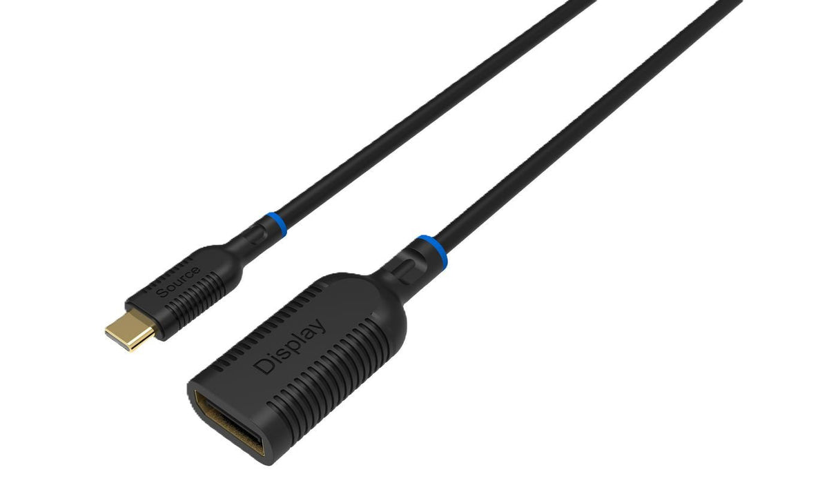 Cable Microconnect Mc-Usbcdp-A Adaptador De De Vídeo 0,2 M Usb Tipo C Displayport Negro