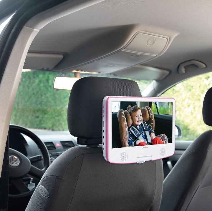 Lenco Dvp-910 Reproductor De Dvd Portátil Convertible 22,9 Cm (9") Negro, Rosa