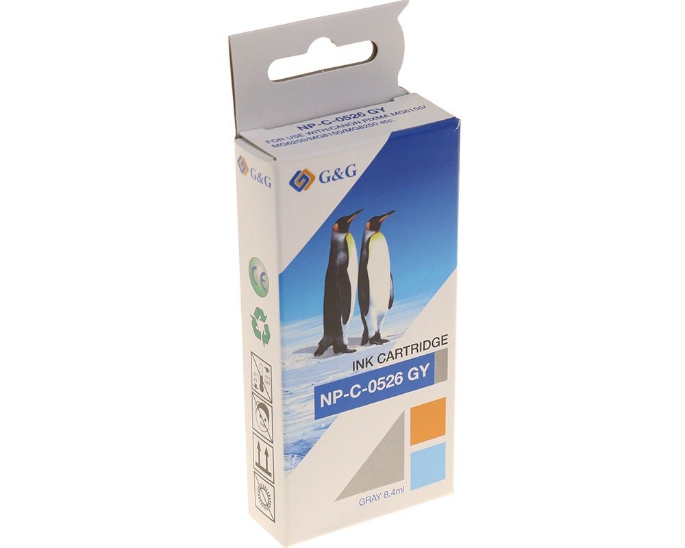 Tinta G&G Compatible Con Canon Cli-526gy/ 4544b001 Gris