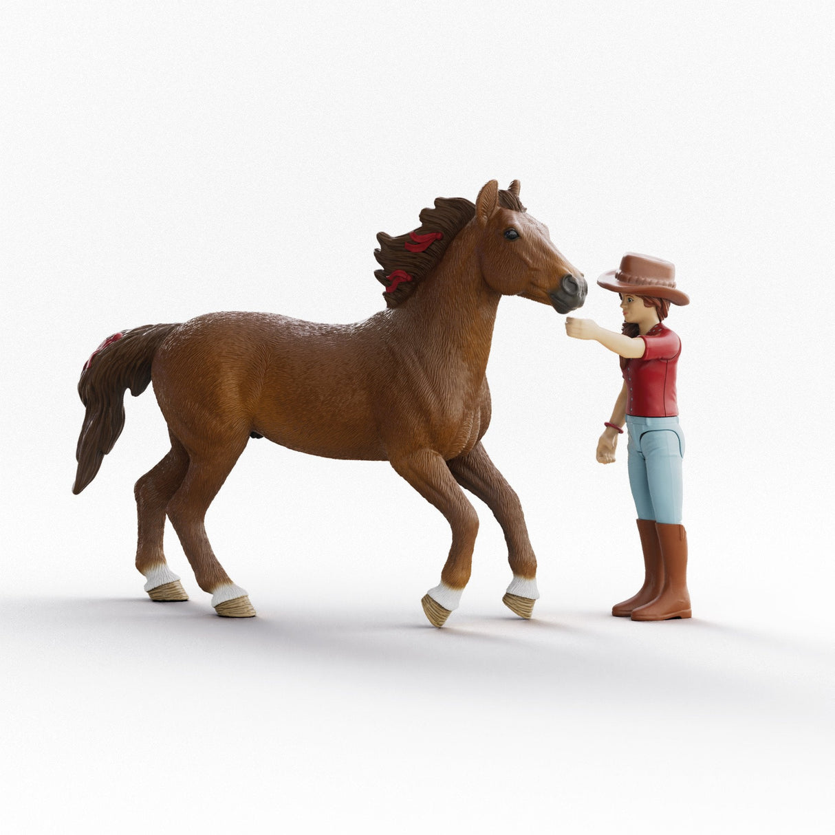Schleich Horse Club Hannah Y Cayenne, Personaje Brown 42711