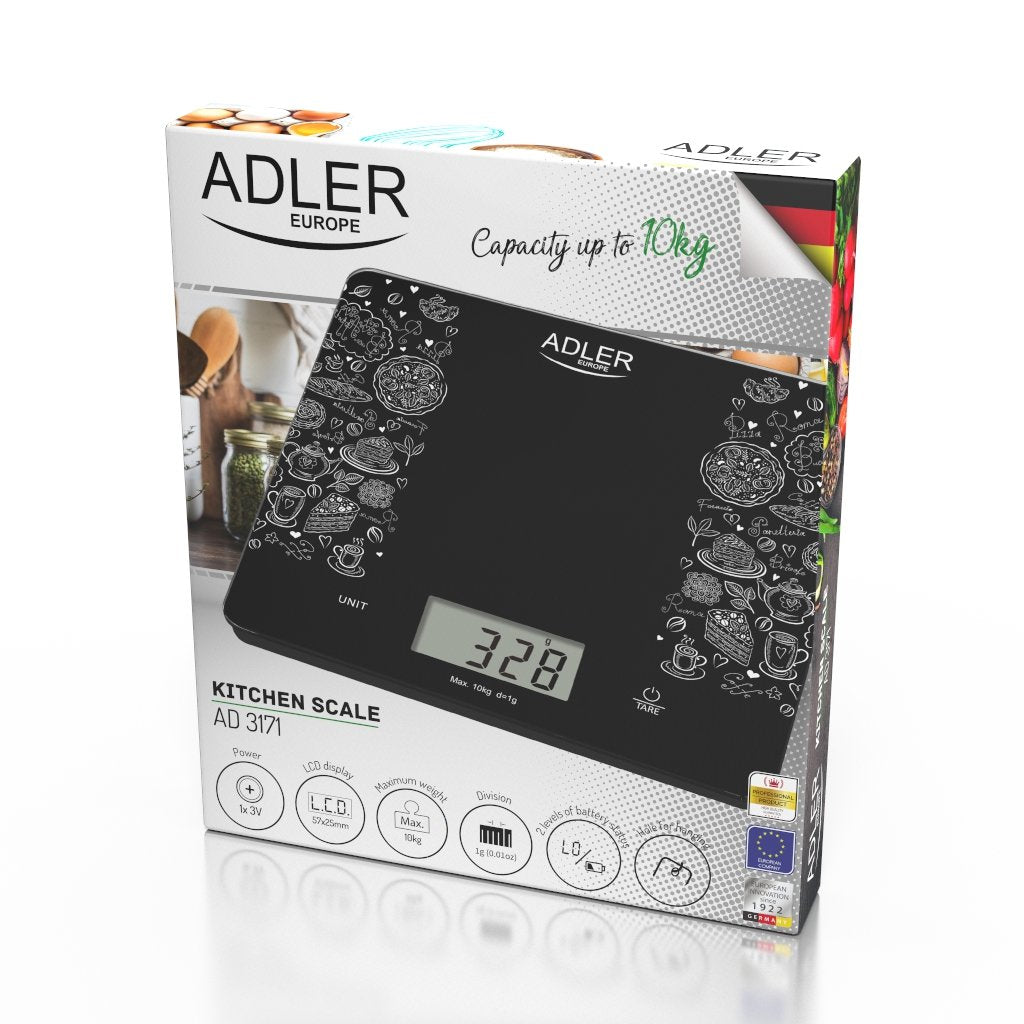 Báscula De Cocina Hasta 10 Kg Adler Ad 3171