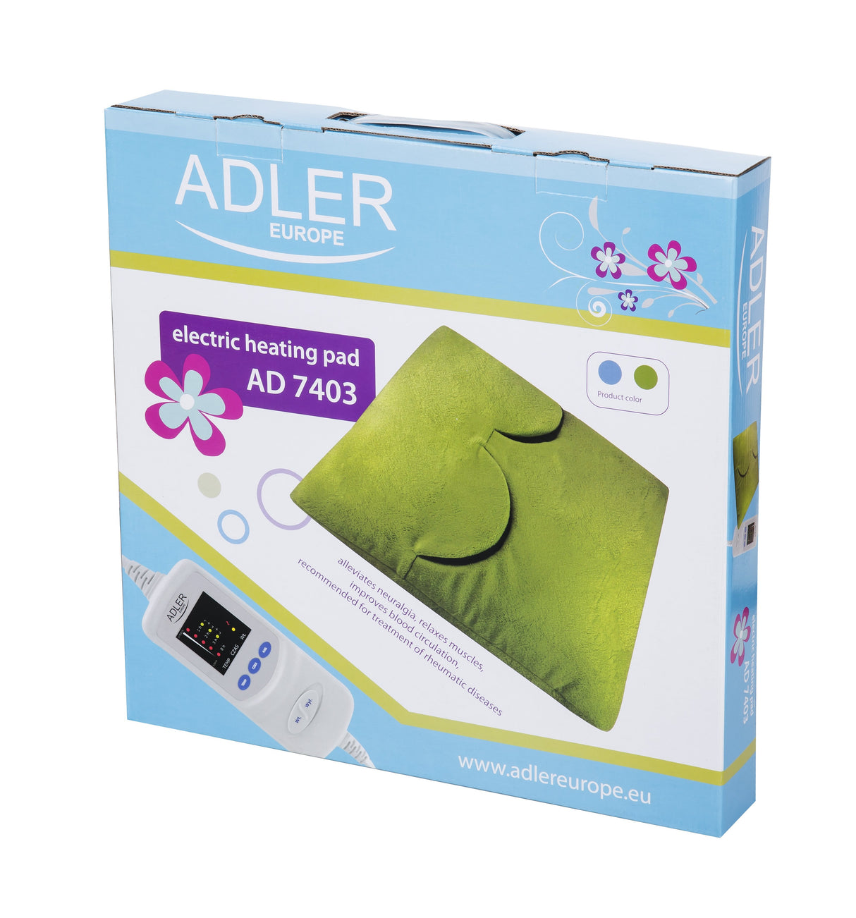EAN 5907633494792 - Adler AD 7403 calentador de pies eléctrico 80 W Verde imagen 2