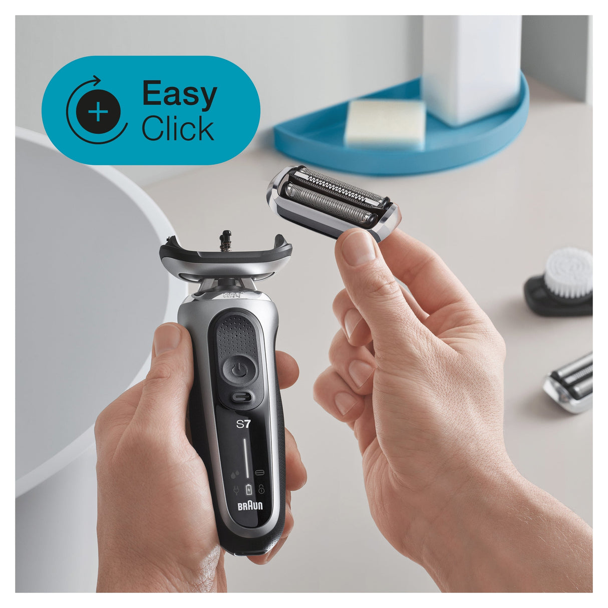 EAN 4210201433705 - Braun Series 7 71-S1000s Máquina de afeitar de láminas Plata imagen 4