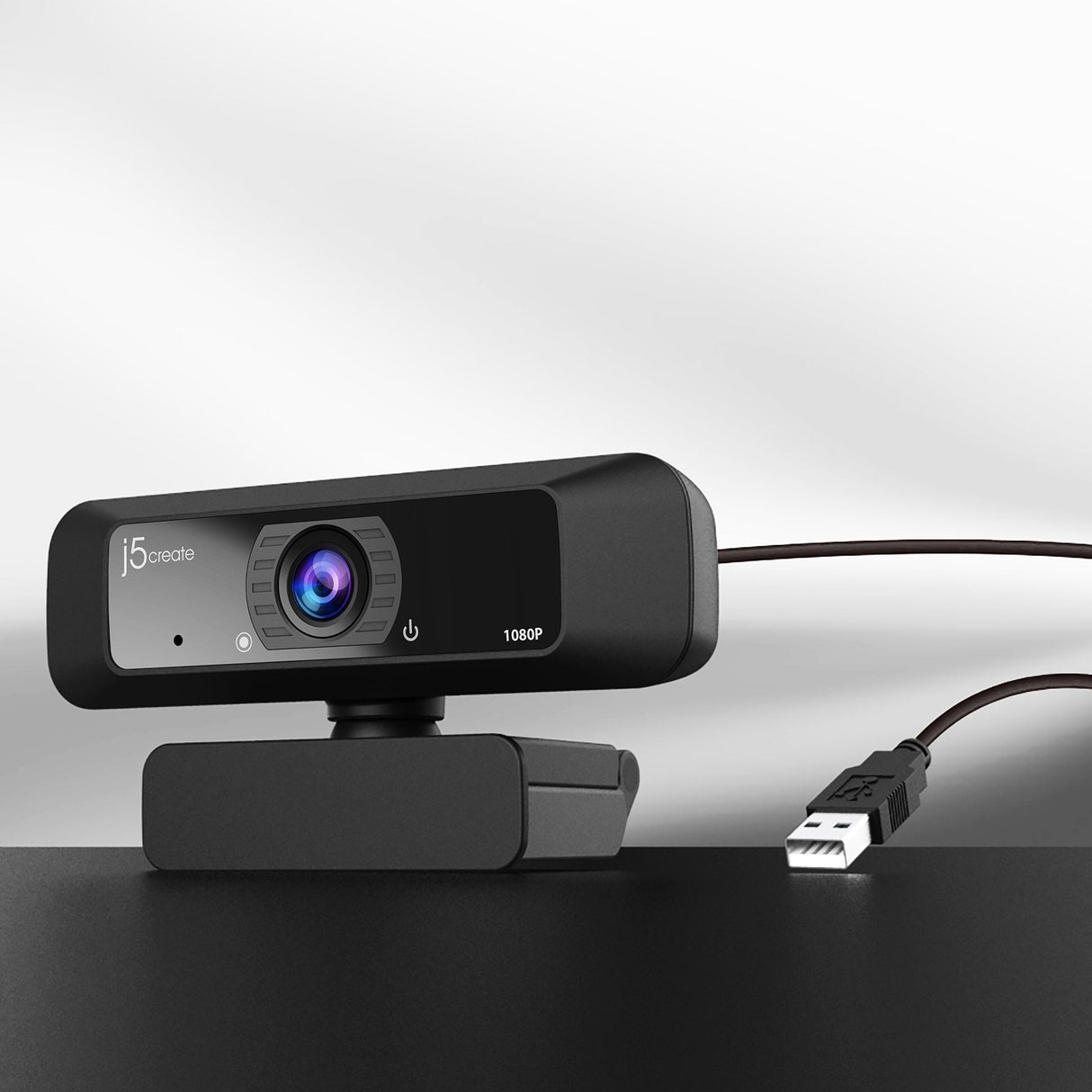 Cámara Web J5create Jvcu100-N Hd Usb Con Rotación De 360°