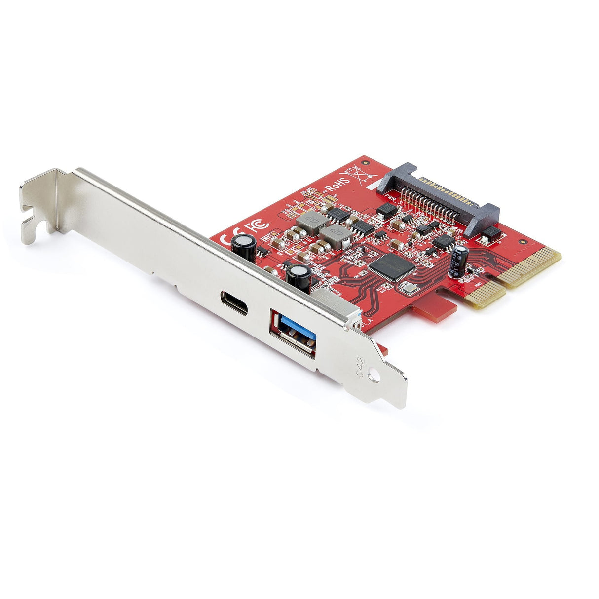 2-Port 10gbps Usb-A/Usb-C Pcie Ctlr Card Usb 3.1 Gen 2 Pci Express