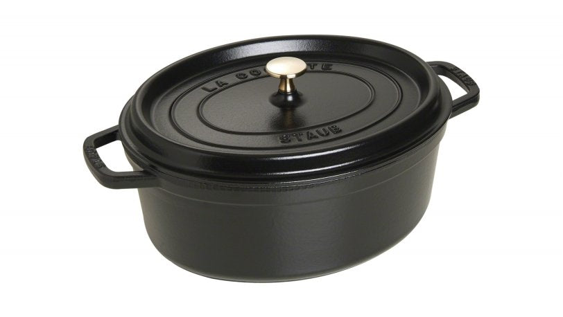 Staub Olla Ovalada De Hierro Fundido 4 L Negro