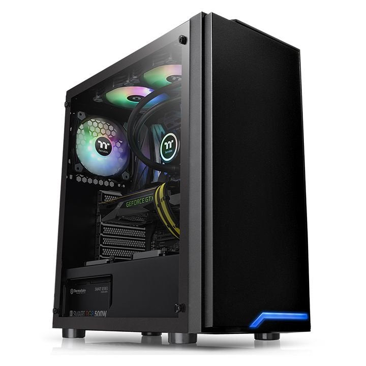 EAN 4713227521871 - Thermaltake H100 TG Midi Tower Negro imagen 1