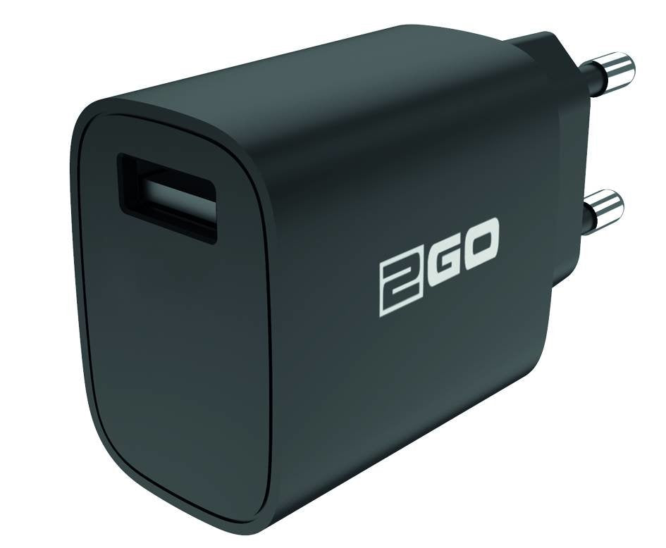 2go Cargador 240v 1xusb 2,1a Negro
