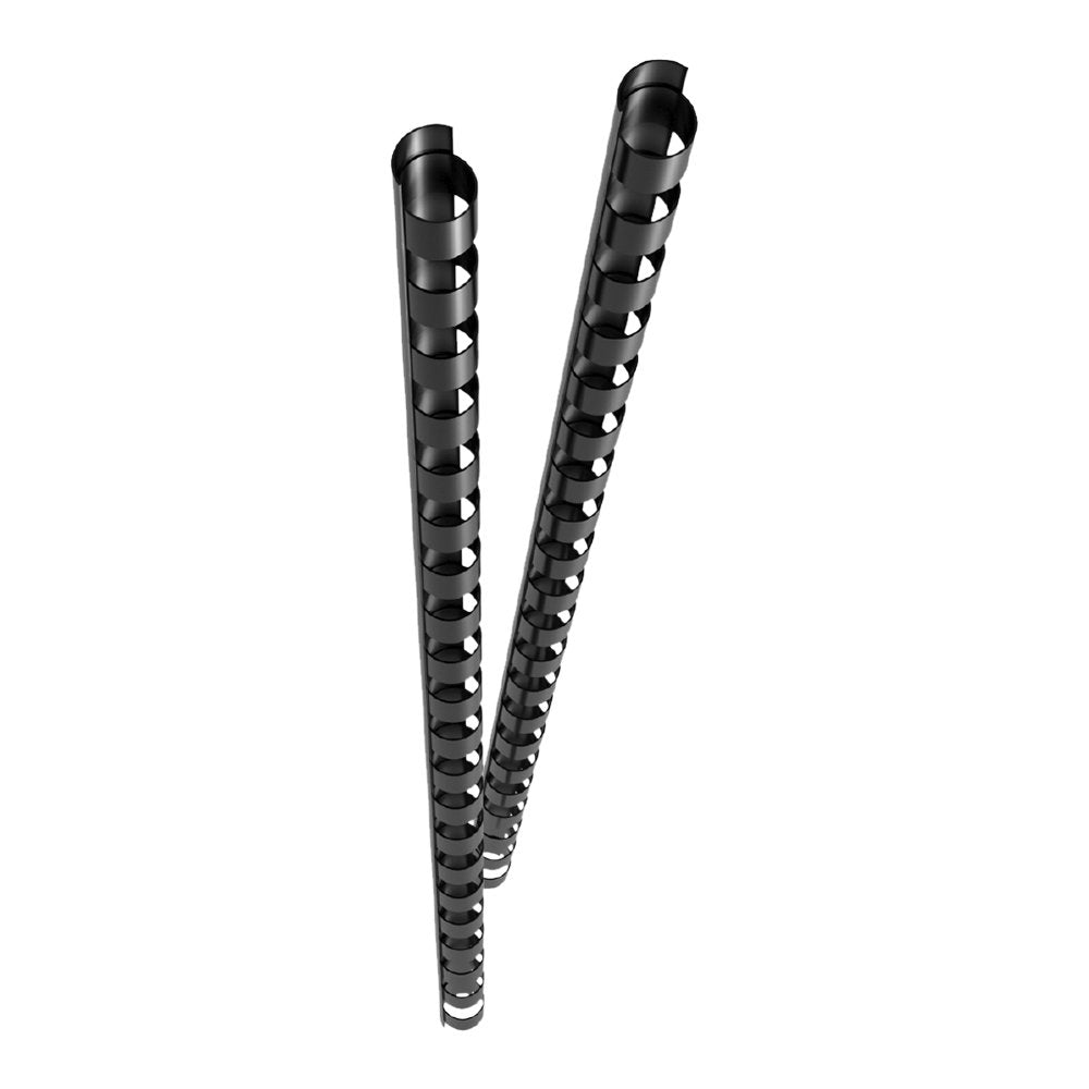 Genie Espiral Lomos 6mm Negro 50 Piezas