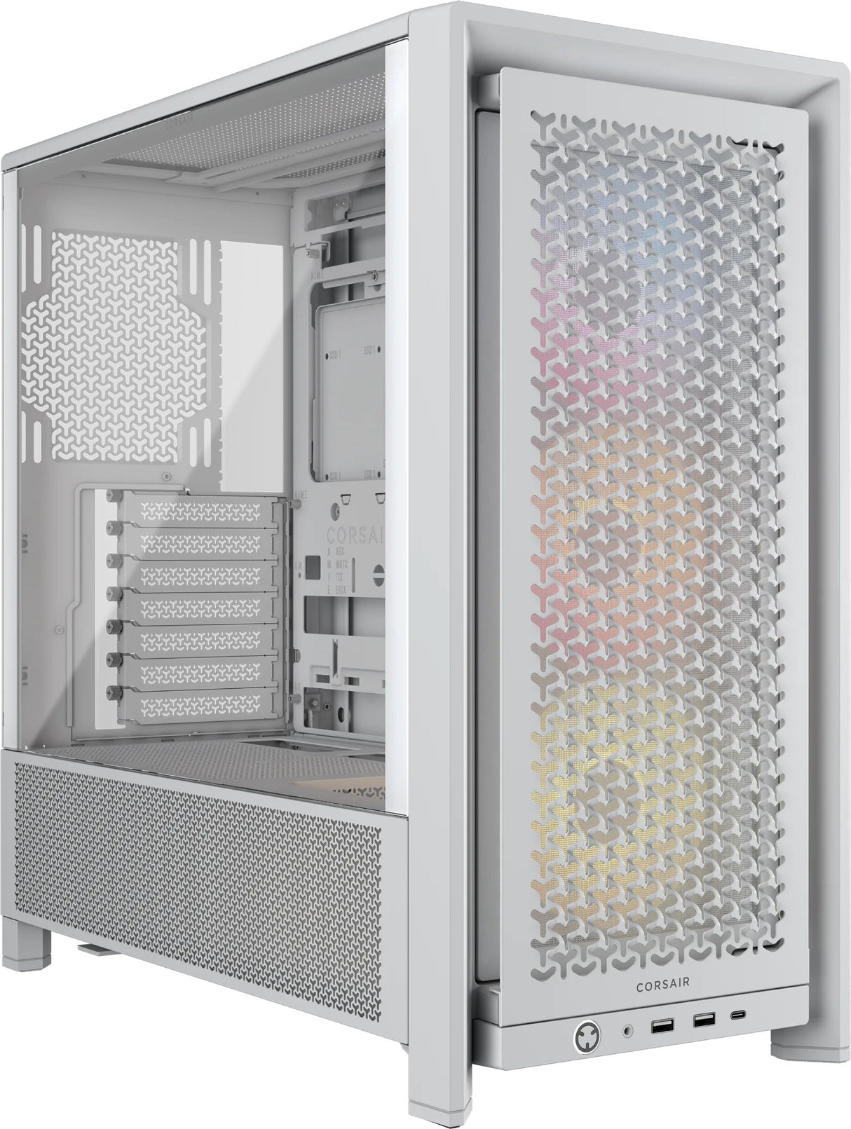 EAN 0840440487722 - Corsair FRAME 4000D RS ARGB Midi Tower Blanco imagen 1