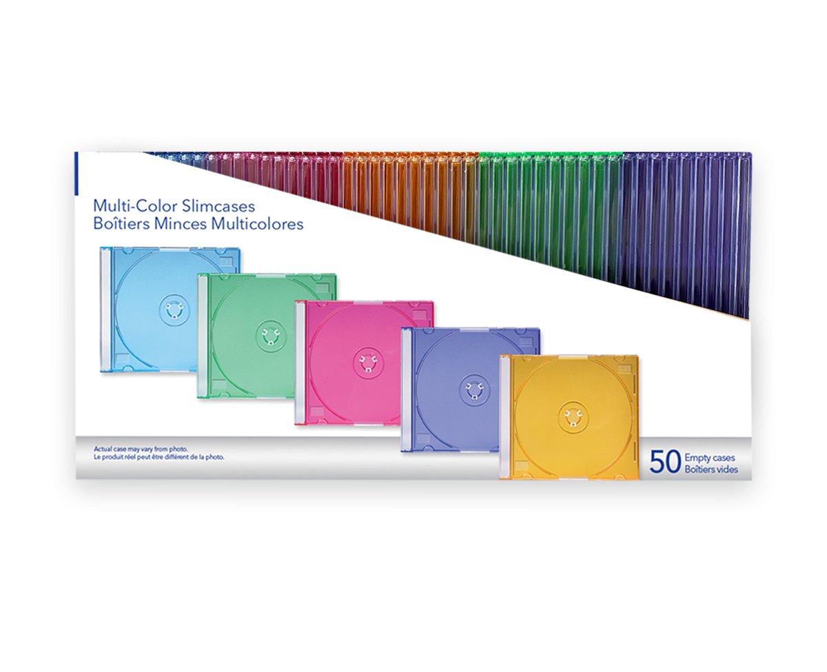 EAN 0023942499732 - Verbatim 49973 caja para almacenaje de discos ópticos 50 discos Colores surtidos imagen 3