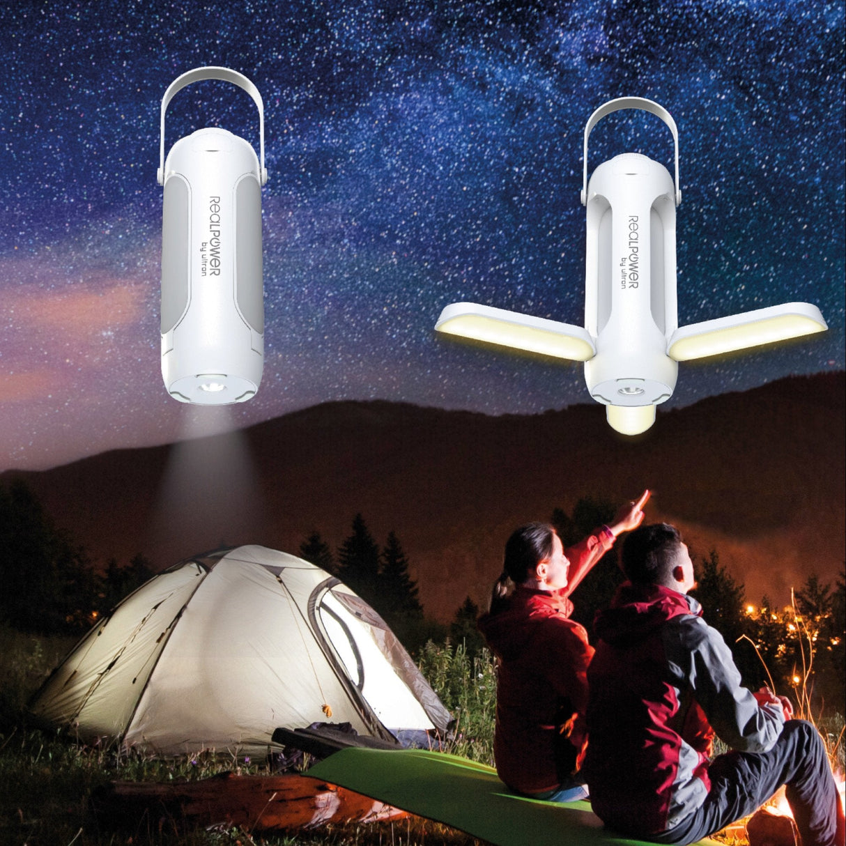 Realpower Outdoor Led-Lampe Ol-6000,6.000 Mah,Solar,Flashlig