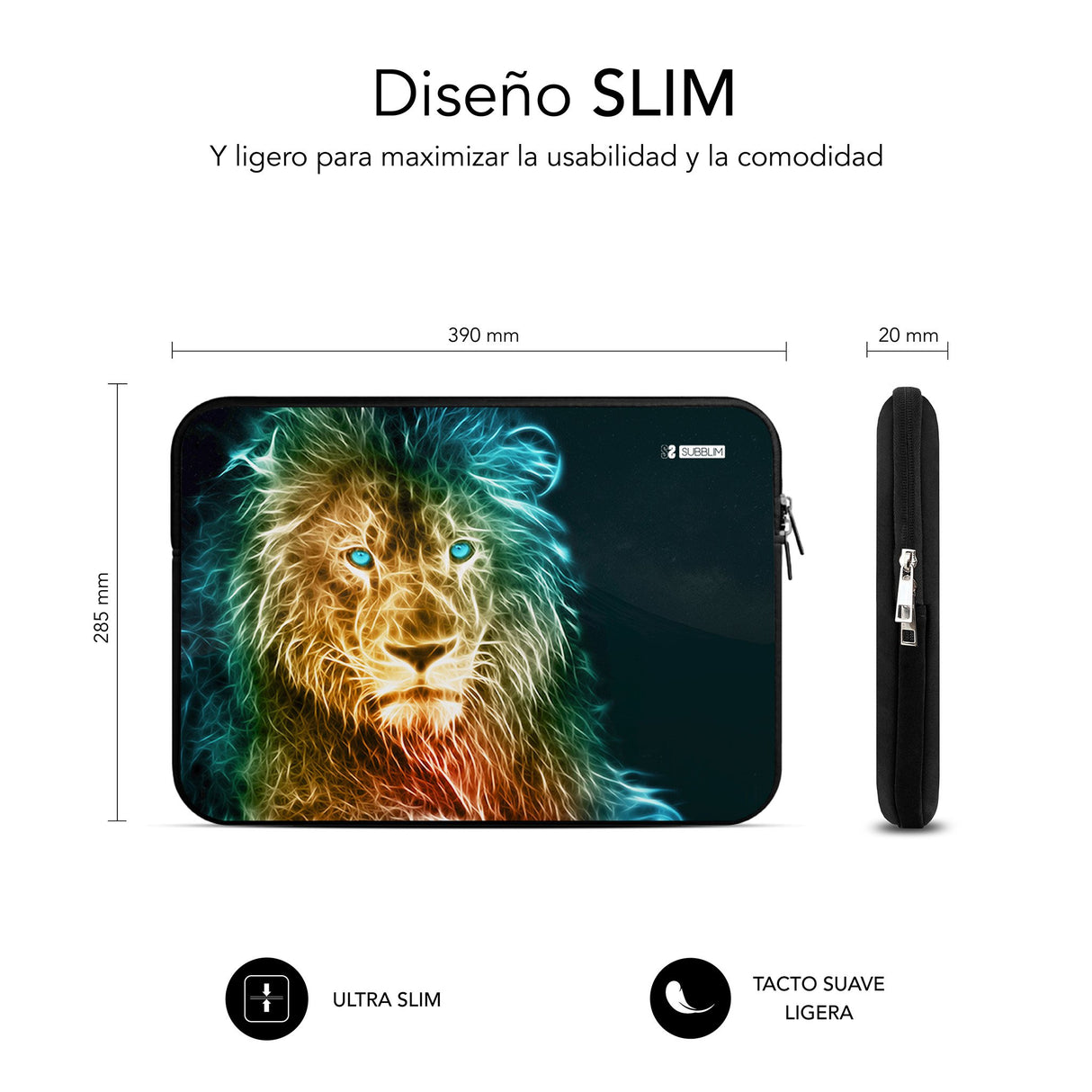 EAN 8436586742843 - SUBBLIM SUBLS-SKIN153 maletines para portátil 39,6 cm (15.6") Multicolor imagen 4