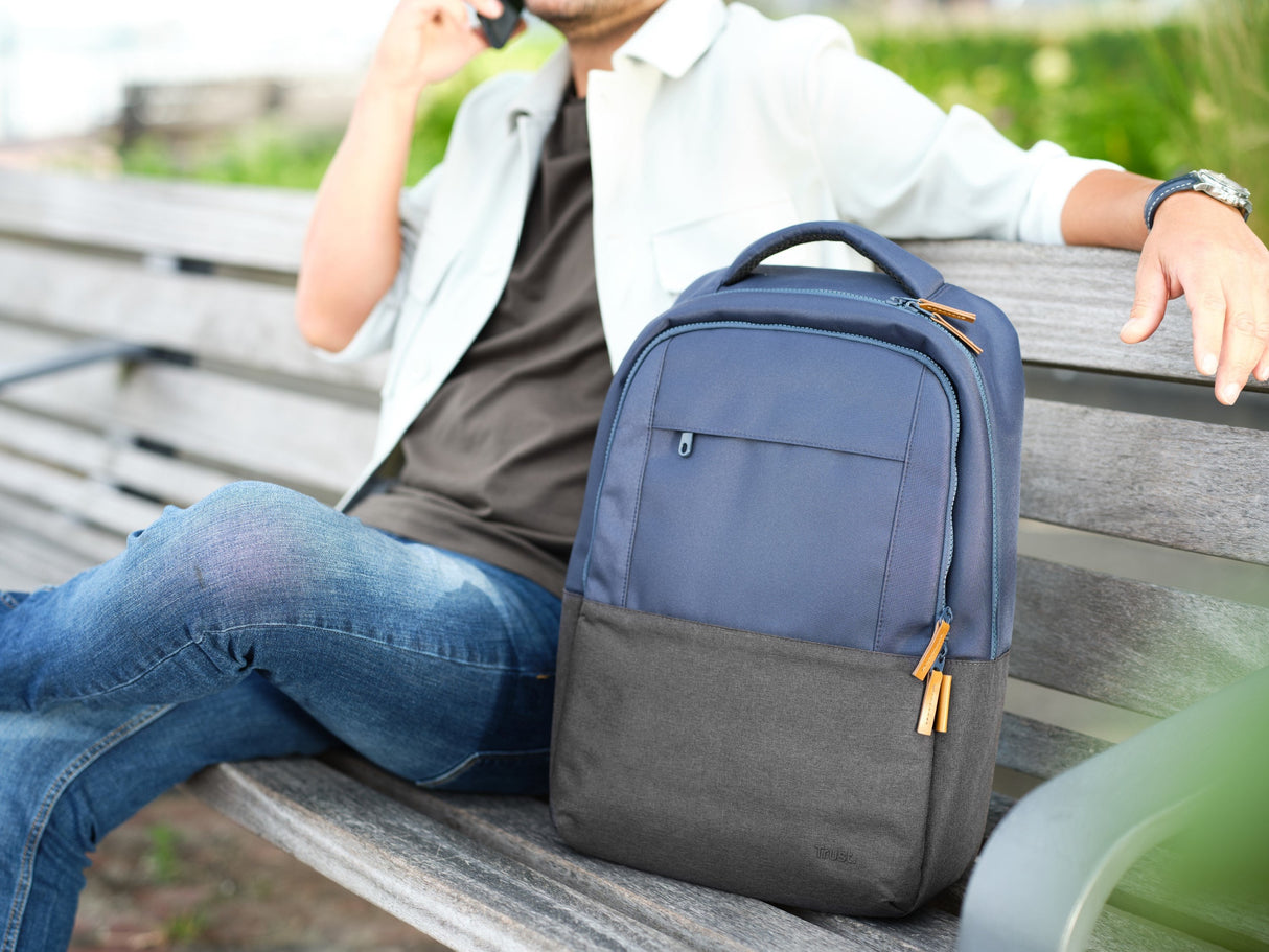 Mochila Trust Lisboa Para Portátiles Hasta 16' Azul