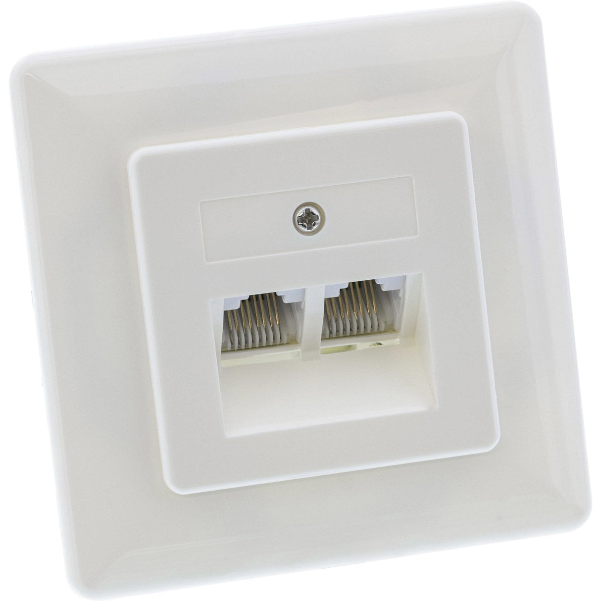 Placa De Pared Inline Isdn 2x Rj45 Hembra 2x 8 Puertos