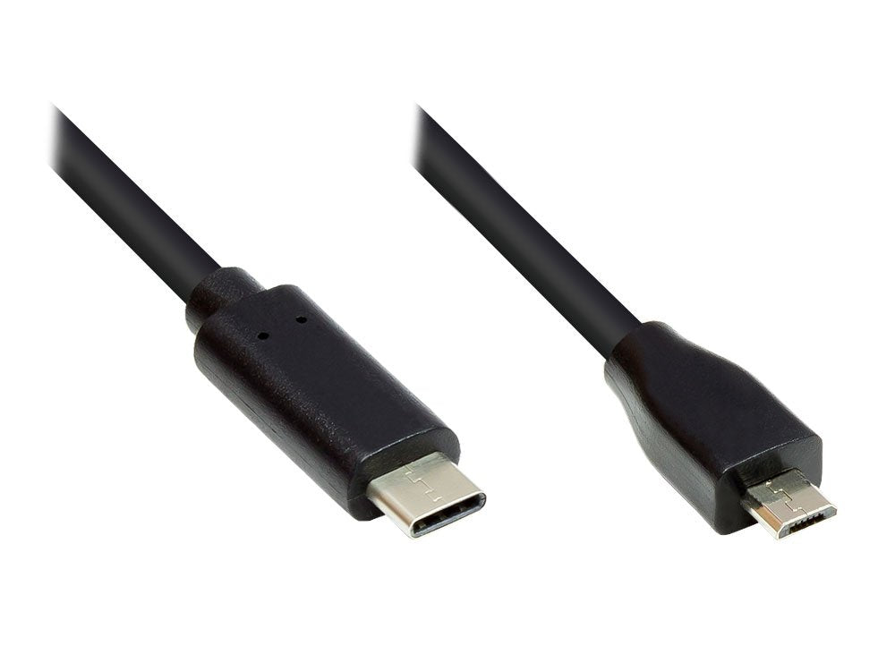 Cable Alcasa Gc-M0125 Usb 5 M Usb 2.0 Usb C Micro-Usb B Negro