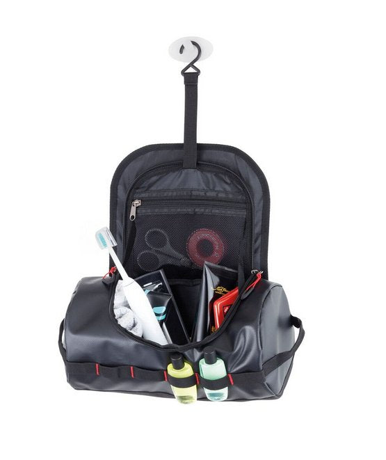 Troika Bag30/Bk Neceser Bolsa De Aseo Lona Alquitranada Negro