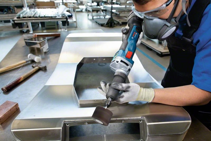 Amoladora Recta A Batería Bosch Professional Ggs 18v-10 Slc Professional, 18 Voltios Azul/Negro, Sin Batería Ni Cargador 06012b4001