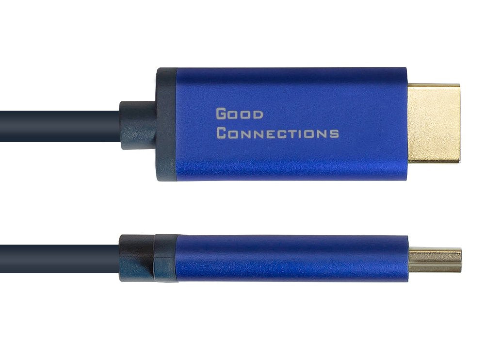 EAN 4014619709113 - Alcasa 4860-SF050B adaptador de cable de vídeo 5 m DisplayPort HDMI Azul imagen 4